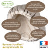 Bonnet chauffant® au lin – Image 6