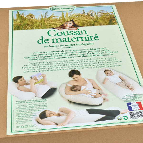 Coussin de maternité en balles de millet bio – Image 3