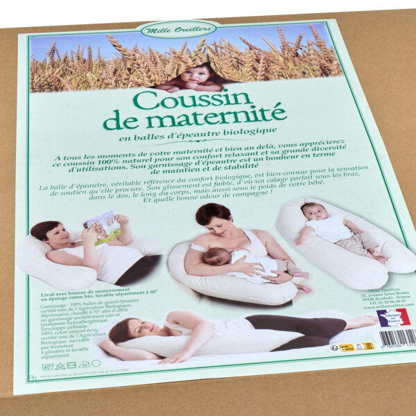 Coussin de maternité en balles d'épeautre bio – Image 3