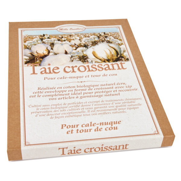 Taie forme croissant en coton bio – Image 2