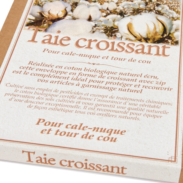 Taie forme croissant en coton bio – Image 4