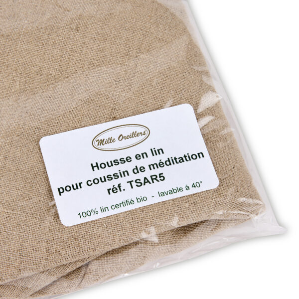 Housse en lin pour coussin de méditation – Image 2