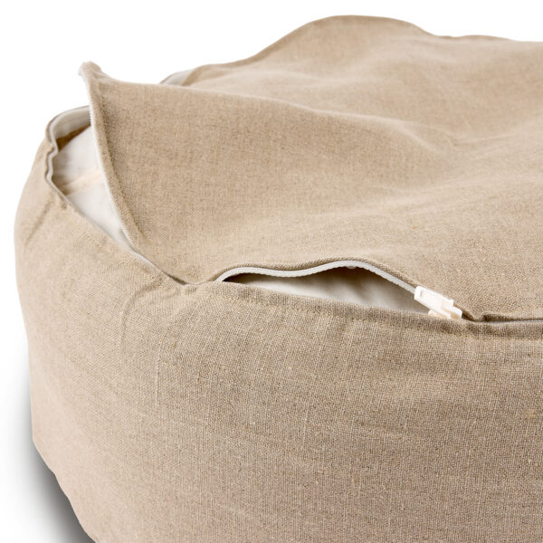 Housse en lin pour coussin de méditation – Image 6