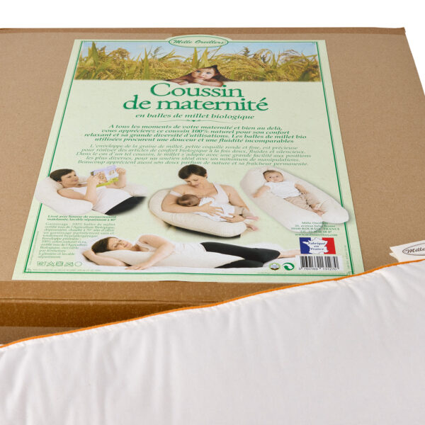 Coussin de maternité en balles de millet bio – Image 4