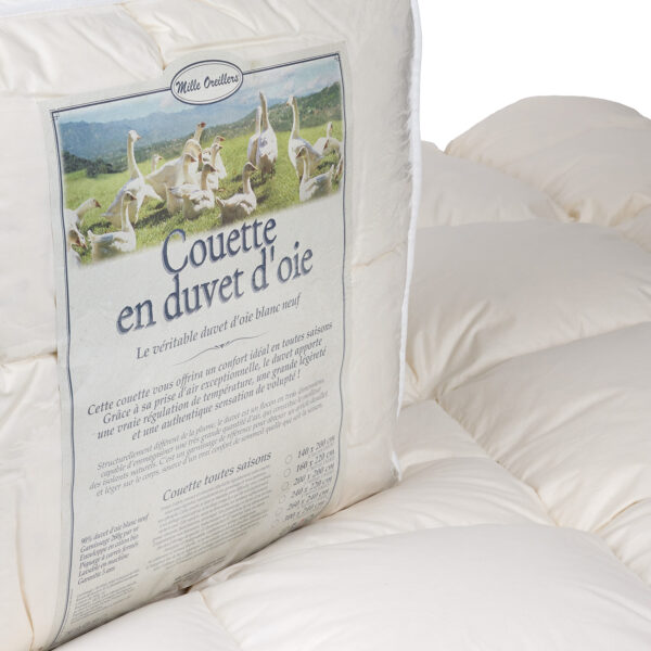 Couettes toutes saisons en duvet d'oie dimensions standards – Image 2