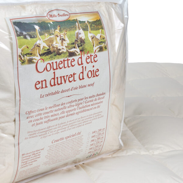 Couettes d'été en duvet d'oie dimensions standards – Image 2
