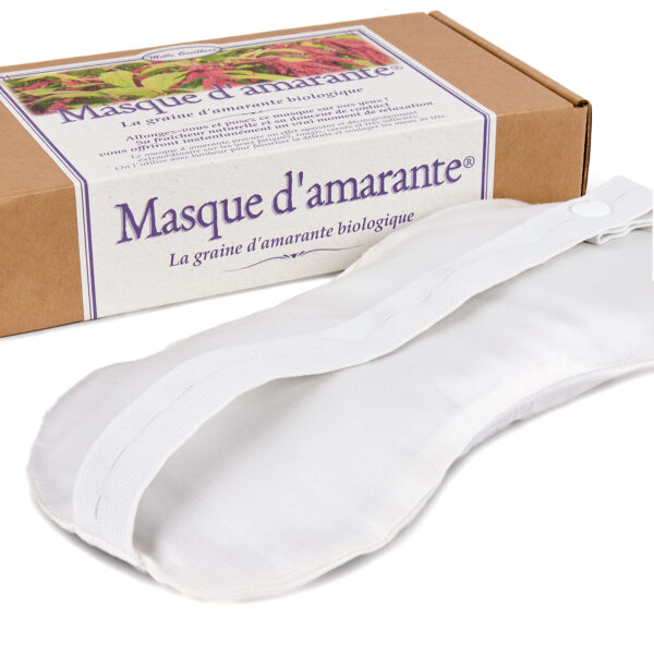 Housse blanche lavable avec élastique réglable pour Masque d’amarante® – Image 5