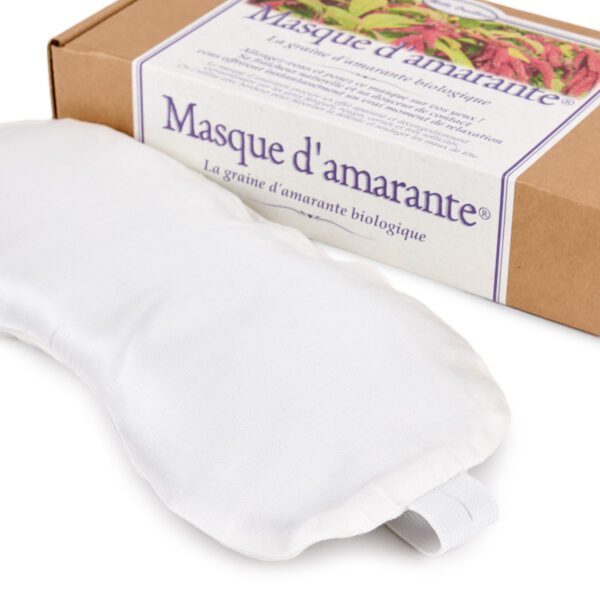 Housse blanche lavable avec élastique réglable pour Masque d’amarante® – Image 6