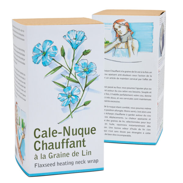 Cale-nuque chauffant au lin – Image 3