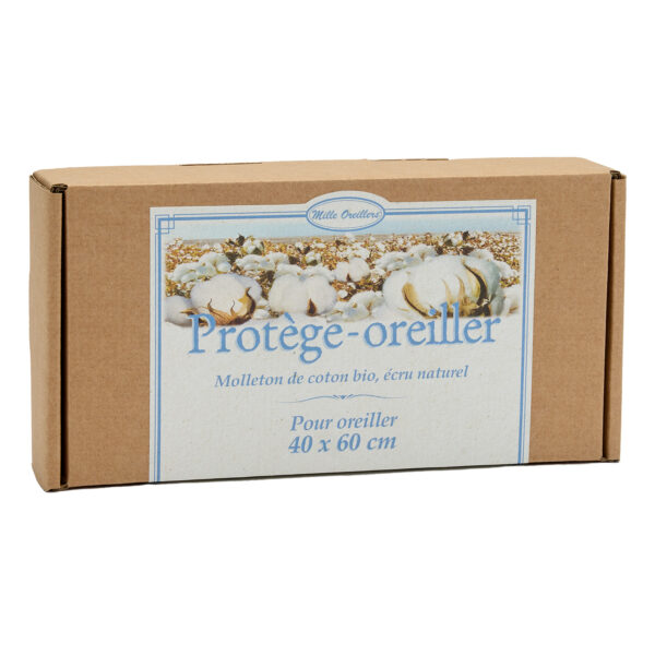 Protège-oreiller en molleton bio 40 x 60 cm – Image 3