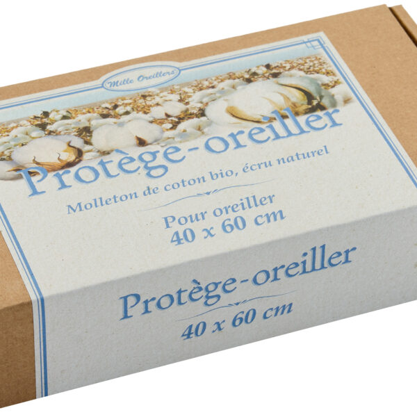 Protège-oreiller en molleton bio 40 x 60 cm – Image 5