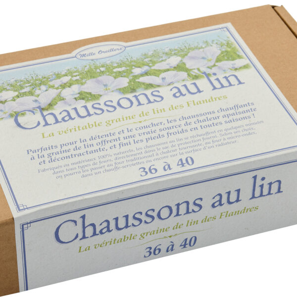 Chaussons chauffants au lin – Image 2