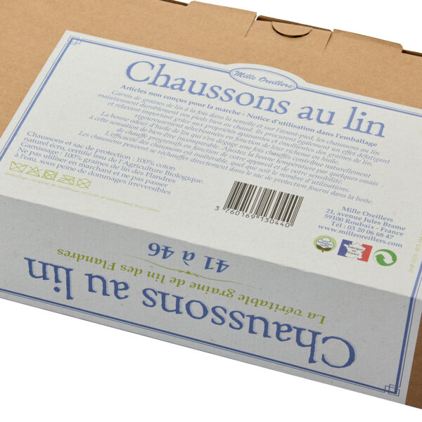 Chaussons chauffants au lin – Image 4
