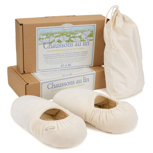 Chaussons chauffants au lin – Image 3