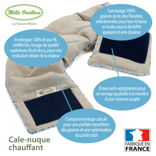 Cale-nuque chauffant au lin – Image 2
