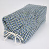 Taie en coton motif Sensu éventails bleu marine pour oreiller japonais Makura – Image 4