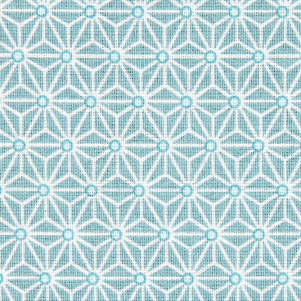 Taie en coton motif Asanoha gris-bleu pour diffuseurs aromatiques – Image 6