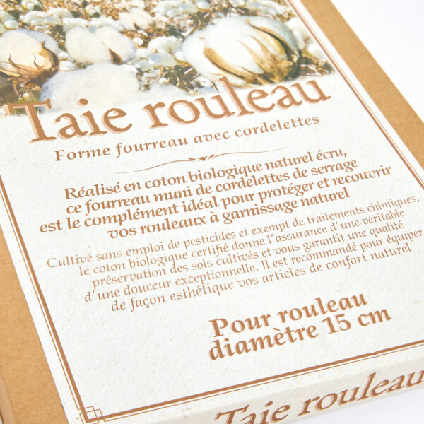 Taie forme rouleau en coton bio – Image 5