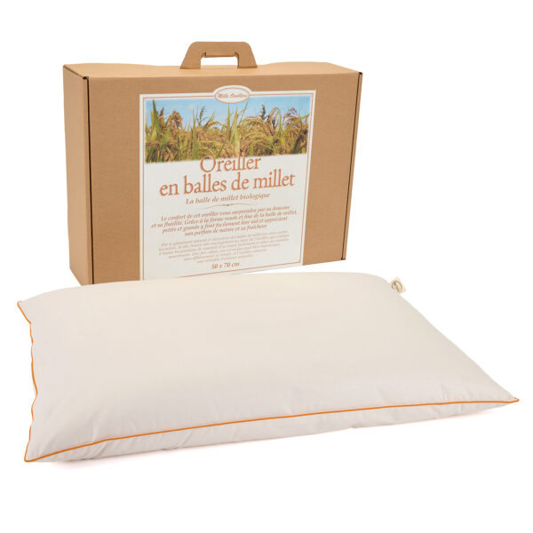 Oreillers en balles de millet bio