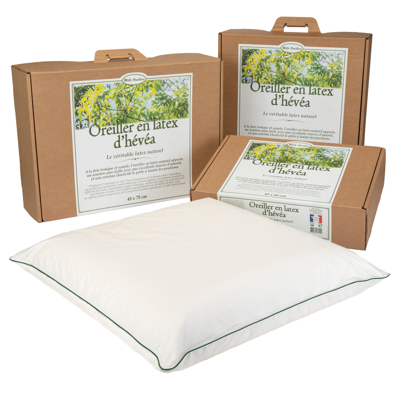 Taies d'oreillers - [MARQUE] - Lot de 2 taies d'oreiller 50x70 en