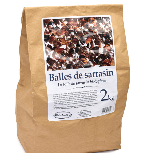 Recharge en balles de sarrasin bio 2 kg