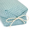Taie en coton motif Asanoha gris-bleu et blanc pour oreiller japonais Makura