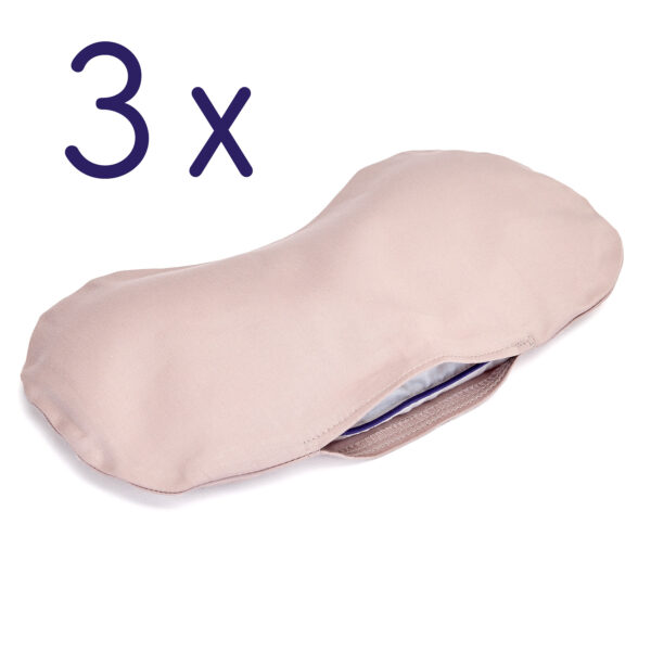 Housse beige rosé lavable pour Masque d’amarante® par lot de 3