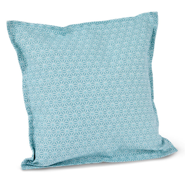Taie en coton motif Asanoha gris-bleu pour diffuseurs aromatiques