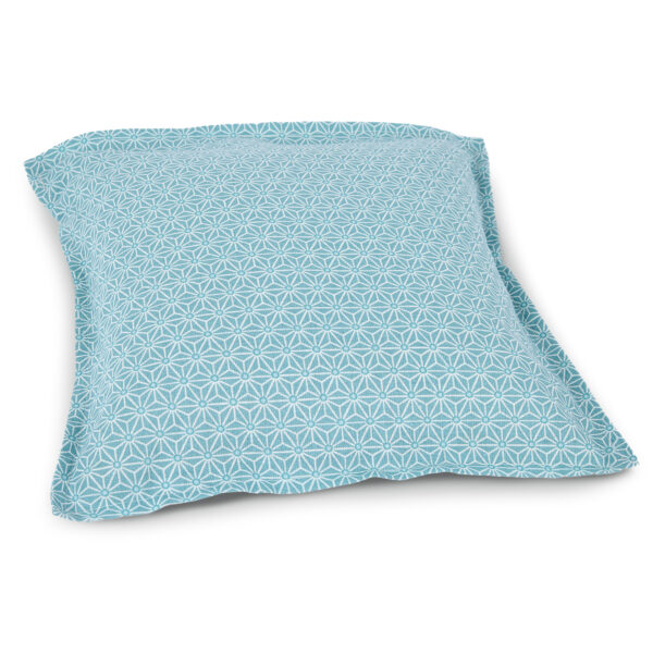 Taie en coton motif Asanoha gris-bleu pour diffuseurs aromatiques – Image 3
