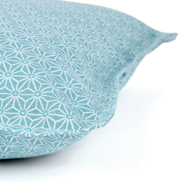 Taie en coton motif Asanoha gris-bleu pour diffuseurs aromatiques – Image 5