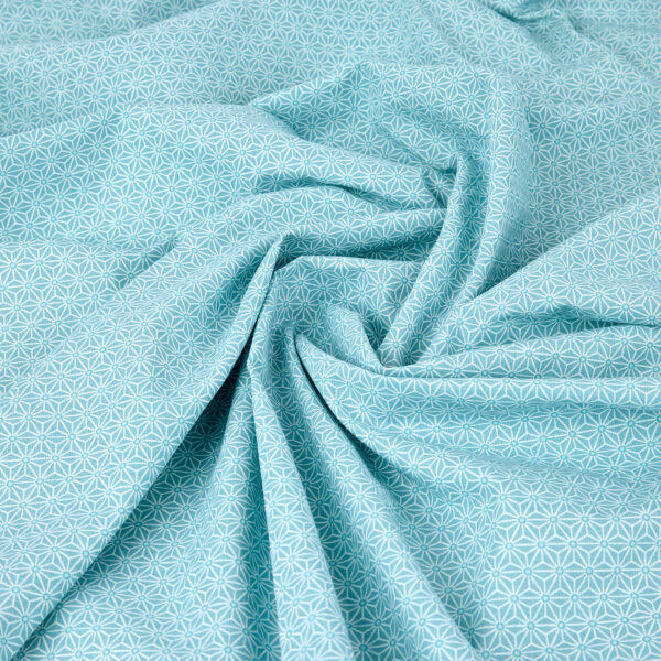 Taie en coton motif Asanoha gris-bleu pour diffuseurs aromatiques – Image 8