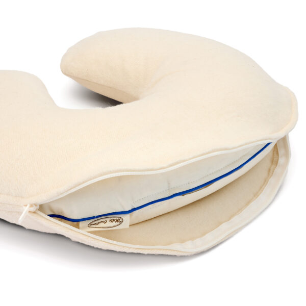 Protection en molleton bio forme croissant