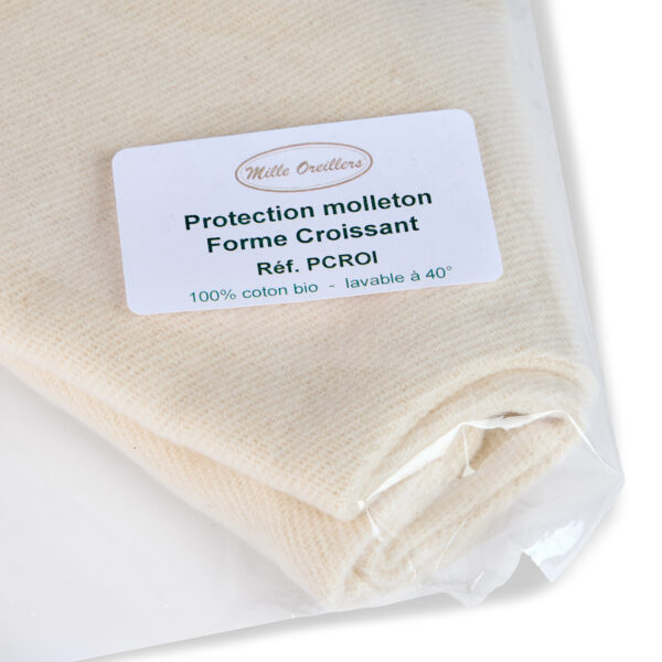 Protection en molleton bio forme croissant – Image 2