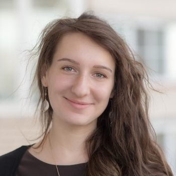 portrait of a smiling girl with long hair